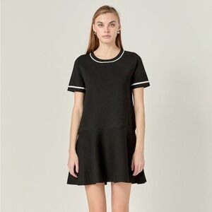 NWT English Factory Knit Contrast Mini Dress Size small